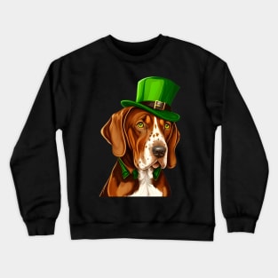 Gentleman Dog For St. Patrick's Day Dog Love Crewneck Sweatshirt